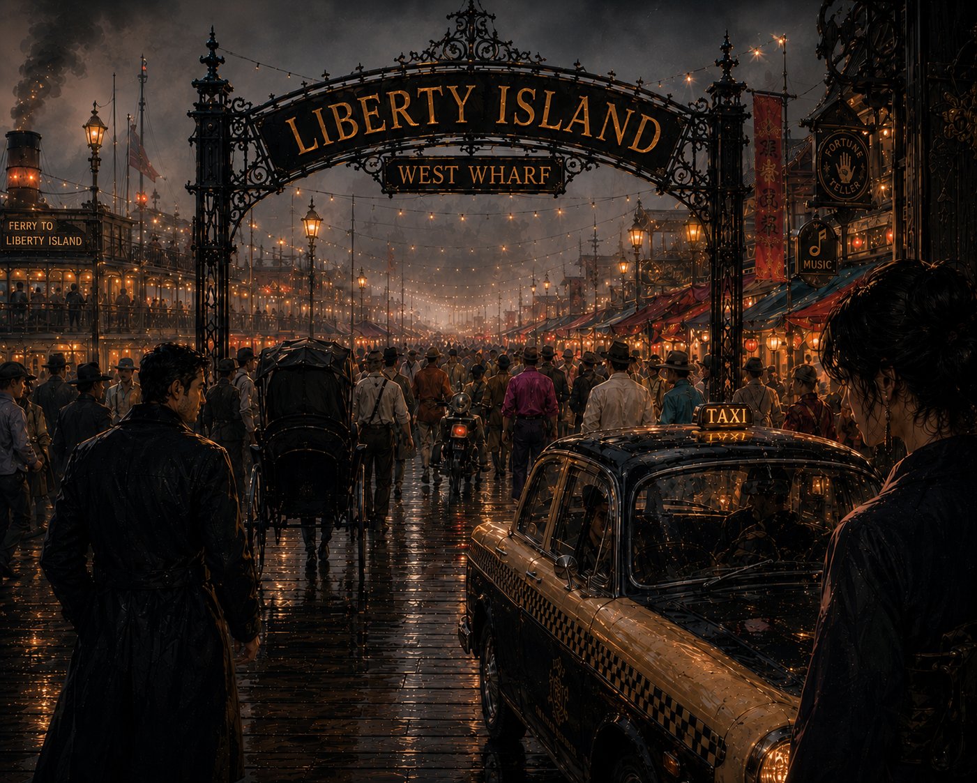 Liberty Island, West Wharf